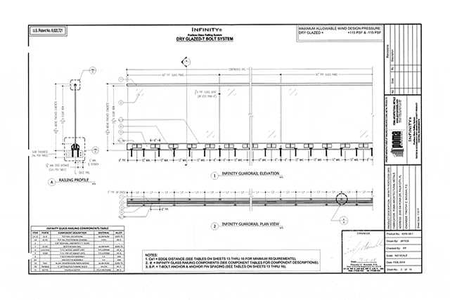 Infinity Rail Detail Drawings Download